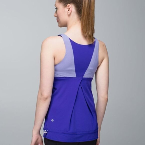 Lululemon Run Ta Ta Topper  Wee Stripe Bruised Berry - Picture 2 of 12